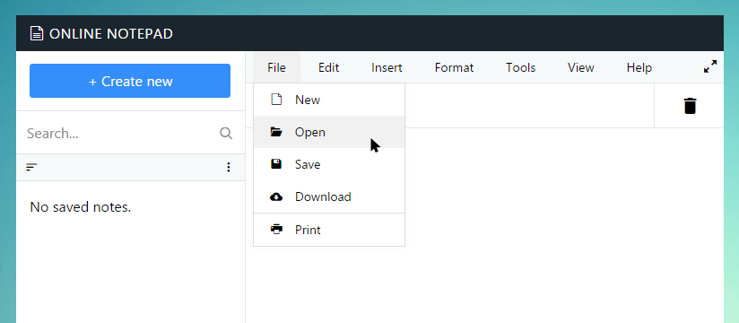 Open text file in Fatmedia